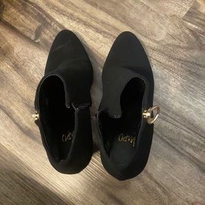 A black heeled booties from Impo